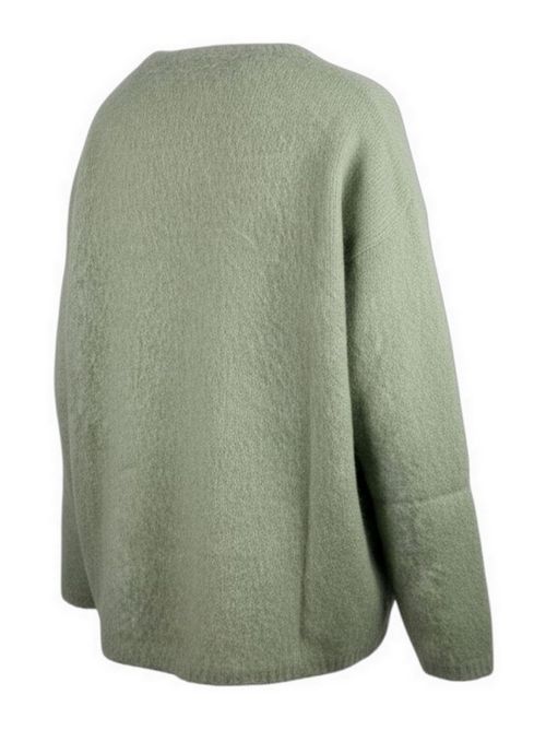 maglia donna over salvia La fileria | 13267-36467430